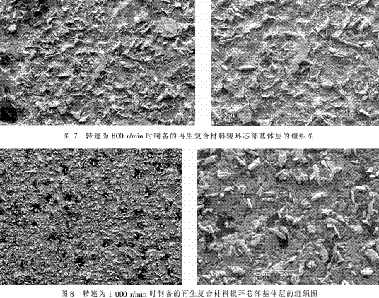 離心機轉(zhuǎn)速對再生復合材料輥環(huán)組織和性能的影響